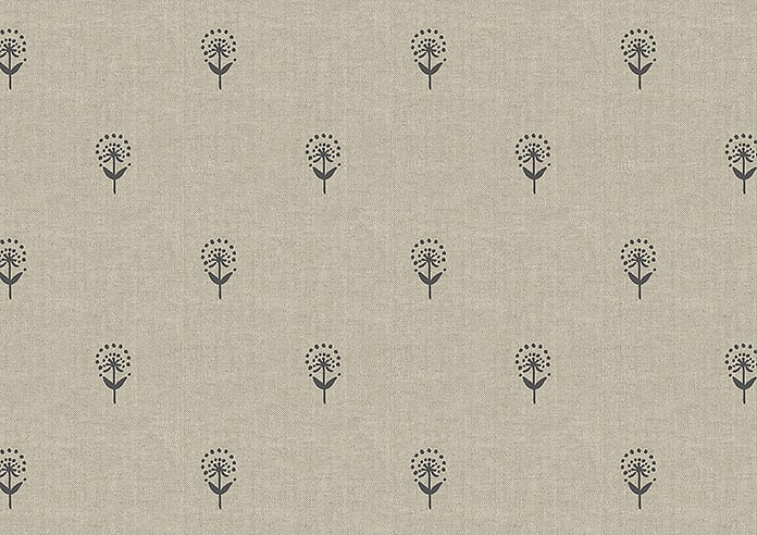 Emily Bond Wild Thyme, Charcoal - Roman Blind - Image 7